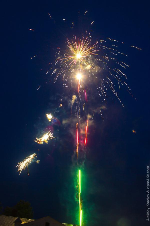 Салют в Шуе на День Города 2014